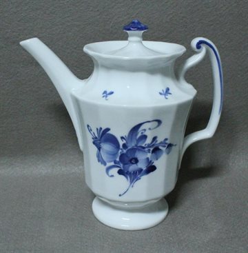 Blå Blomst kantet kaffekande 